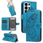 Swallowtail Butterfly Embossed Leather Phone Case, For Samsung Galaxy S26+ 5G, For Samsung Galaxy S26 Edge 5G, For Samsung Galaxy S26 Ultra 5G, For Samsung Galaxy S26 5G