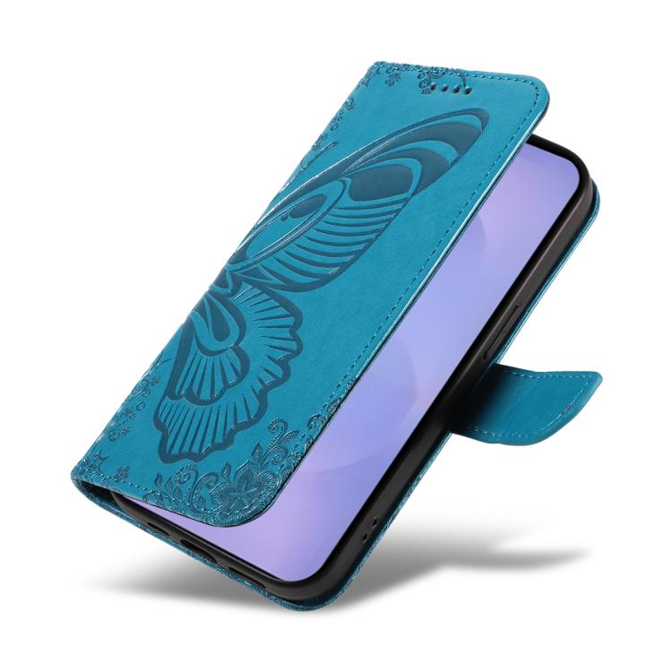 Swallowtail Butterfly Embossed Leather Phone Case, For Samsung Galaxy S26+ 5G, For Samsung Galaxy S26 Edge 5G, For Samsung Galaxy S26 Ultra 5G, For Samsung Galaxy S26 5G