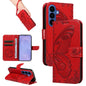 Swallowtail Butterfly Embossed Leather Phone Case, For Samsung Galaxy S26+ 5G, For Samsung Galaxy S26 Edge 5G, For Samsung Galaxy S26 Ultra 5G, For Samsung Galaxy S26 5G
