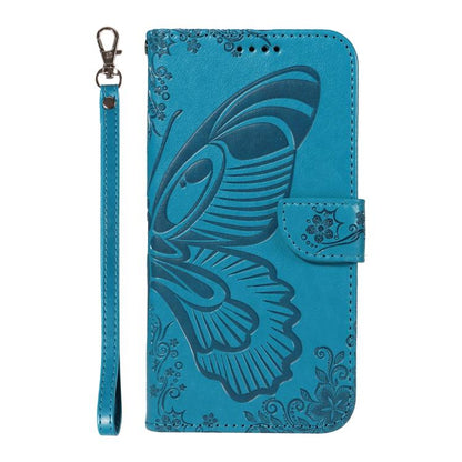 Swallowtail Butterfly Embossed Leather Phone Case, For Galaxy S26 FE 5G, For Galaxy S26+ 5G, For Galaxy S26 Edge 5G, For Galaxy S26 Ultra 5G