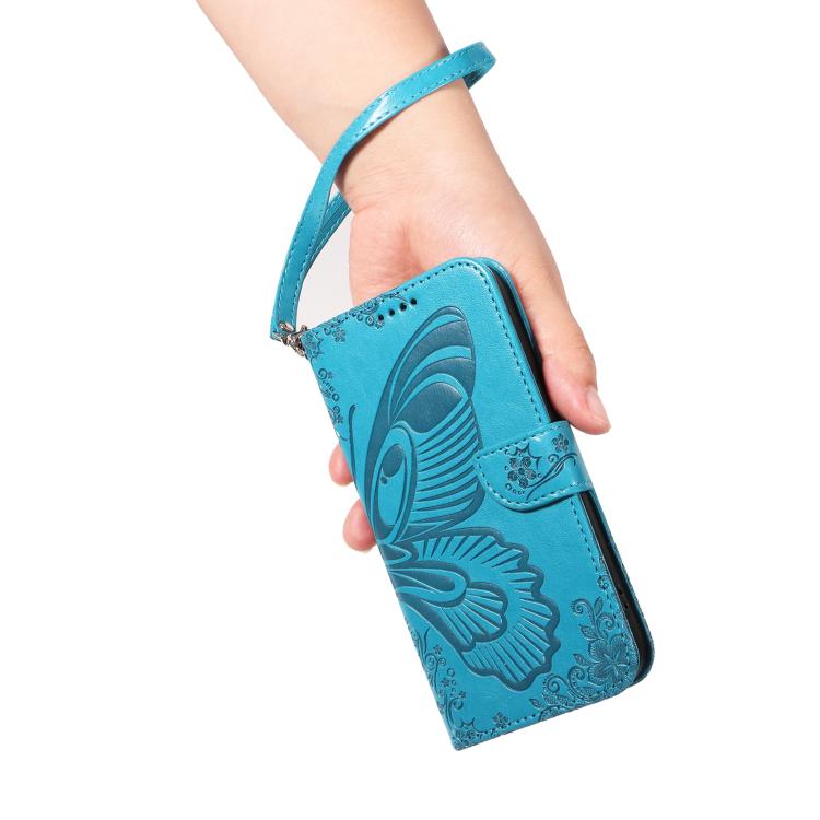 Swallowtail Butterfly Embossed Leather Phone Case, For Galaxy S26 FE 5G, For Galaxy S26+ 5G, For Galaxy S26 Edge 5G, For Galaxy S26 Ultra 5G