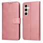 Classic Calf Texture Flip Leather Phone Case, For Galaxy S25 Ultra 5G, For Galaxy S24 FE 5G