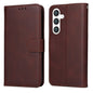 Classic Calf Texture Flip Leather Phone Case, For Samsung Galaxy S25 Edge 5G, For Samsung Galaxy S25 5G, For Samsung Galaxy S25+ 5G, For Samsung Galaxy S25 Ultra 5G
