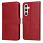 Classic Calf Texture Flip Leather Phone Case, For Galaxy S26 5G, For Galaxy S25 Edge 5G, For Galaxy S25 5G, For Galaxy S25+ 5G