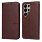 Classic Calf Texture Flip Leather Phone Case, For Galaxy S25 Ultra 5G, For Galaxy S24 FE 5G