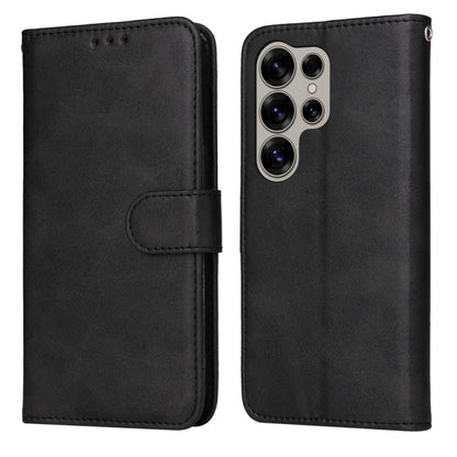 Classic Calf Texture Flip Leather Phone Case, For Galaxy S25 Ultra 5G, For Galaxy S24 FE 5G