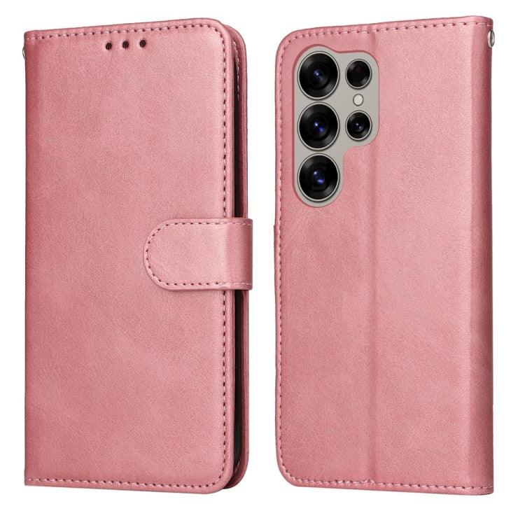 Classic Calf Texture Flip Leather Phone Case, For Galaxy S25 Ultra 5G, For Galaxy S24 FE 5G