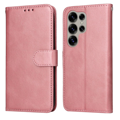 Classic Calf Texture Flip Leather Phone Case, For Galaxy S25 Ultra 5G, For Galaxy S24 FE 5G