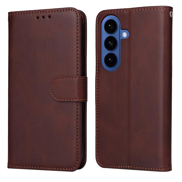 Classic Calf Texture Flip Leather Phone Case, For Galaxy S26 5G, For Galaxy S25 Edge 5G, For Galaxy S25 5G, For Galaxy S25+ 5G