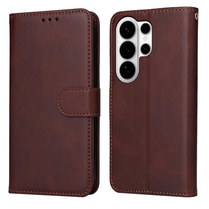 Classic Calf Texture Flip Leather Phone Case, For Galaxy S26 FE 5G, For Galaxy S26+ 5G, For Galaxy S26 Edge 5G, For Galaxy S26 Ultra 5G