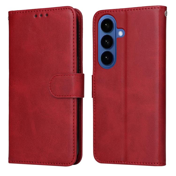 Classic Calf Texture Flip Leather Phone Case, For Galaxy S26 FE 5G, For Galaxy S26+ 5G, For Galaxy S26 Edge 5G, For Galaxy S26 Ultra 5G