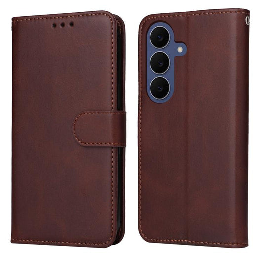 Classic Calf Texture Flip Leather Phone Case, For Galaxy S26 FE 5G, For Galaxy S26+ 5G, For Galaxy S26 Edge 5G, For Galaxy S26 Ultra 5G