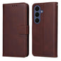 Classic Calf Texture Flip Leather Phone Case, For Galaxy S26 FE 5G, For Galaxy S26+ 5G, For Galaxy S26 Edge 5G, For Galaxy S26 Ultra 5G