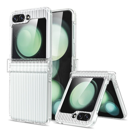 Vertical Stripe Folding Center Shaft PC Phone Case