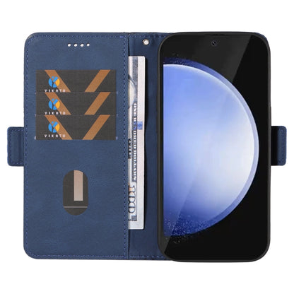 Dual-color Rhombic Lattice Leather Phone Case, For Samsung Galaxy S24 FE 5G