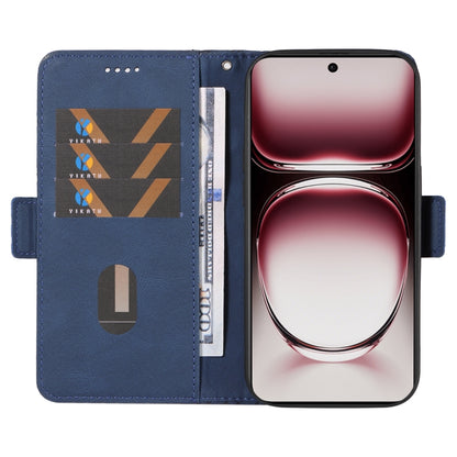 Dual-color Rhombic Lattice Leather Phone Case, For OPPO Reno12 Pro 5G Global, For OPPO Reno12 5G Global