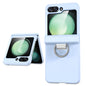 TPU+PC Folding Center Shaft Phone Case with Ring, For Samsung Galaxy Z Flip3 5G