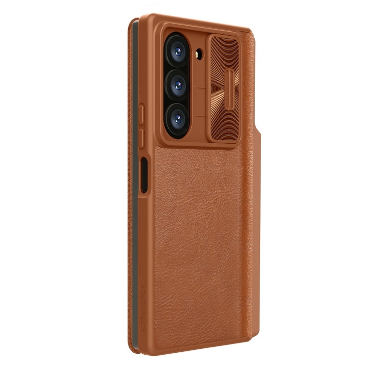 NILLKIN QIN Series Pro Sliding Camera Cover Design Leather Phone Case