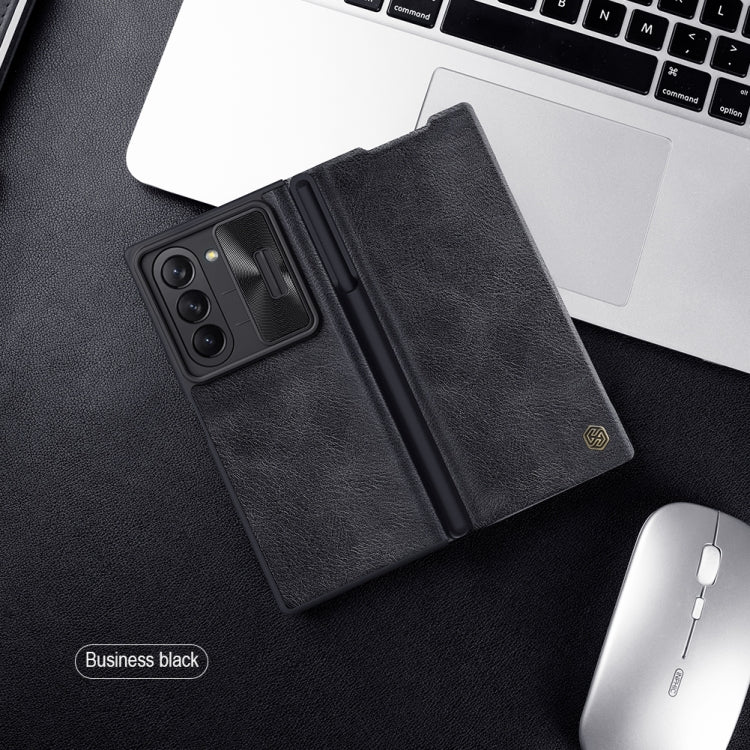 NILLKIN QIN Series Pro Sliding Camera Cover Design Leather Phone Case