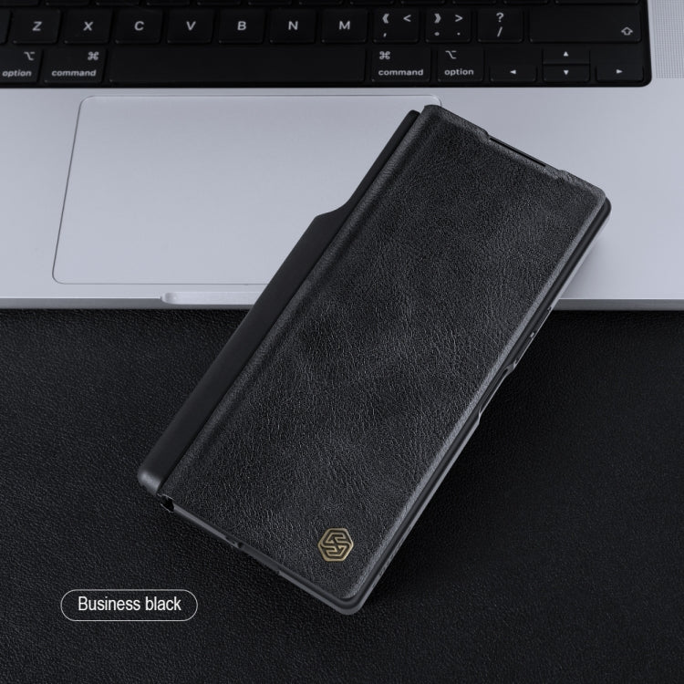 NILLKIN QIN Series Pro Sliding Camera Cover Design Leather Phone Case