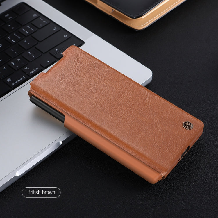 NILLKIN QIN Series Pro Sliding Camera Cover Design Leather Phone Case