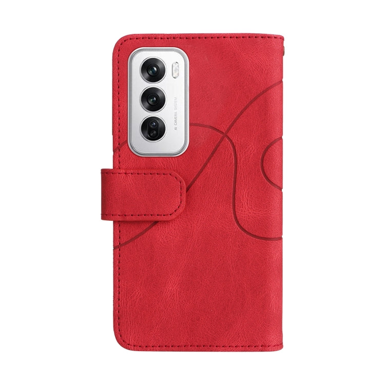 Dual-color 9 Card Slots Zipper Wallet Leather Phone Case, For OPPO Reno12 5G Global, For OPPO A60 4G