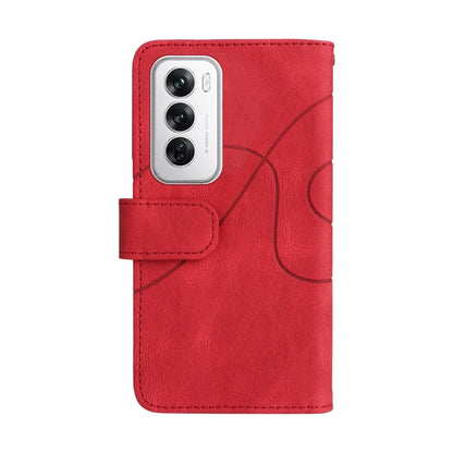 Dual-color 9 Card Slots Zipper Wallet Leather Phone Case, For OPPO Reno12 5G Global, For OPPO A60 4G