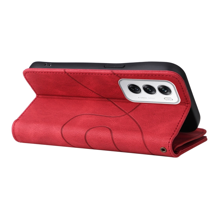 Dual-color 9 Card Slots Zipper Wallet Leather Phone Case, For OPPO Reno12 5G Global, For OPPO A60 4G