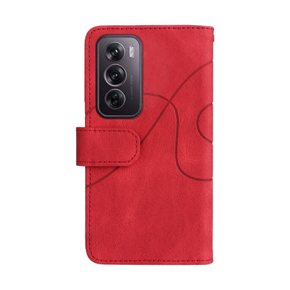 Dual-color 9 Card Slots Zipper Wallet Leather Phone Case, For OPPO Reno12 Pro Global, For OPPO Reno12 5G Global, For OPPO A60 4G