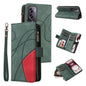 Dual-color 9 Card Slots Zipper Wallet Leather Phone Case, For OPPO Find X9 Ultra 5G, For OPPO Reno12 F 5G Global, For OPPO A3 Pro 5G / A3 Pro India, For OPPO Reno12 Pro Global
