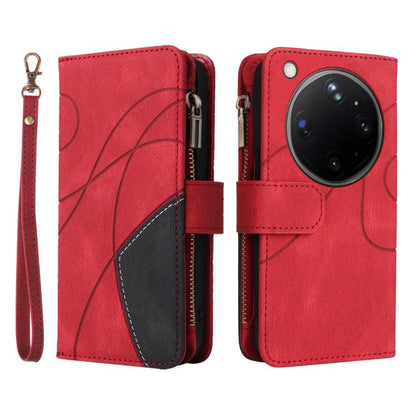 Dual-color 9 Card Slots Zipper Wallet Leather Phone Case, For OPPO Find X9 Ultra 5G, For OPPO Reno12 F 5G Global, For OPPO A3 Pro 5G / A3 Pro India, For OPPO Reno12 Pro Global