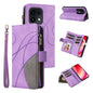 Dual-color 9 Card Slots Zipper Wallet Leather Phone Case, For OPPO Reno16 FS 5G, For OPPO Find X9 Ultra 5G, For OPPO Reno12 F 5G Global, For OPPO A3 Pro 5G / A3 Pro India