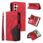 Dual-color 9 Card Slots Zipper Wallet Leather Phone Case, For Galaxy S25 / S24 5G, For Galaxy S25+ / S24+ 5G, For Galaxy S25 Ultra 5G, For Galaxy S24 FE 5G