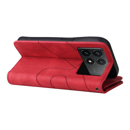 Dual-color 9 Card Slots Zipper Wallet Leather Phone Case, For Redmi K70