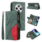 Dual-color 9 Card Slots Zipper Wallet Leather Phone Case, For Redmi Note 14 5G, For Redmi Note 14 Pro / 14 Pro+ 5G, For Redmi 14C 4G Global, For Redmi 13 4G Global