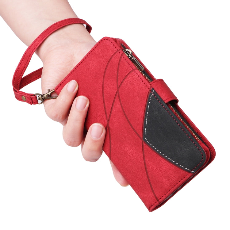 Dual-color 9 Card Slots Zipper Wallet Leather Phone Case, For Redmi Note 14 5G, For Redmi Note 14 Pro / 14 Pro+ 5G, For Redmi 14C 4G Global, For Redmi 13 4G Global