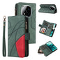 Dual-color 9 Card Slots Zipper Wallet Leather Phone Case, For Redmi Note 14 5G, For Redmi Note 14 Pro / 14 Pro+ 5G, For Redmi 14C 4G Global, For Redmi 13 4G Global
