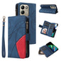 Dual-color 9 Card Slots Zipper Wallet Leather Phone Case, For Redmi Note 17 5G/4G Global 169.7mm, For Redmi Note 17 Pro+ 5G Global 163.4mm, For Redmi 17 5G / 4G Global 170mm, For Redmi  A5 4G 171.7mm / Poco C71