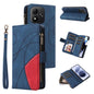 Dual-color 9 Card Slots Zipper Wallet Leather Phone Case, For Redmi Note 17 5G/4G Global 169.7mm, For Redmi Note 17 Pro+ 5G Global 163.4mm, For Redmi 17 5G / 4G Global 170mm, For Redmi  A5 4G 171.7mm / Poco C71