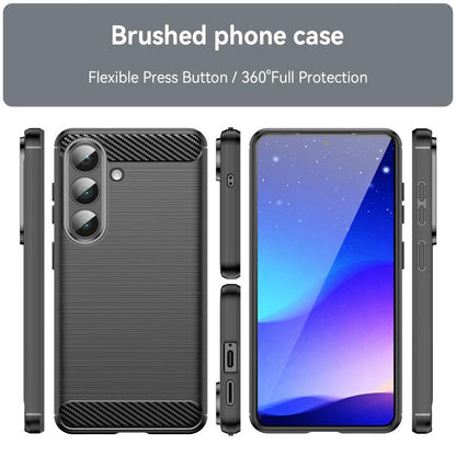 Carbon Fiber Brushed Texture TPU Phone Case