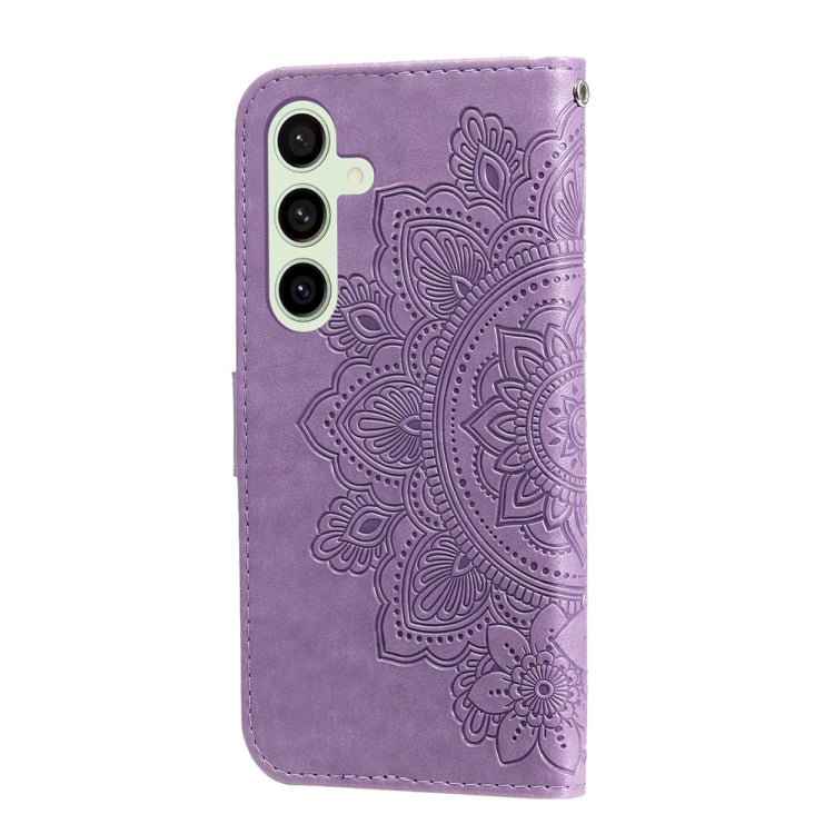 Seven-petal Flowers Embossing Leather Phone Case