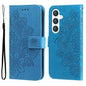 Seven-petal Flowers Embossing Leather Phone Case, For Galaxy S26 5G, For Galaxy S25 Edge 5G, For Galaxy S25 5G, For Galaxy S25+ 5G