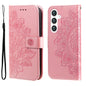 Seven-petal Flowers Embossing Leather Phone Case, For Samsung Galaxy S25 Edge 5G, For Samsung Galaxy S25 5G, For Samsung Galaxy S25+ 5G, For Samsung Galaxy S25 Ultra 5G