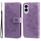 Seven-petal Flowers Embossing Leather Phone Case, For Samsung Galaxy S25 Edge 5G, For Samsung Galaxy S25 5G, For Samsung Galaxy S25+ 5G, For Samsung Galaxy S25 Ultra 5G