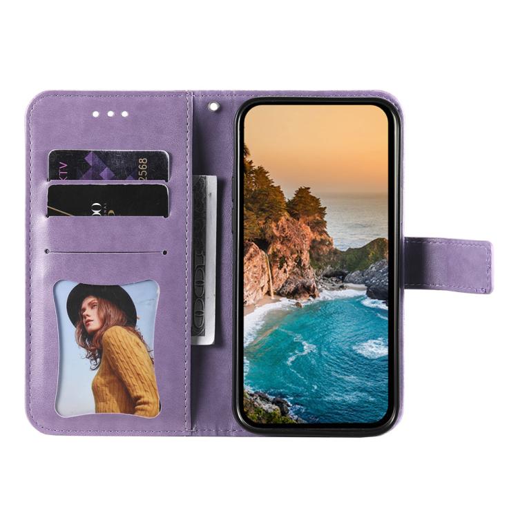 Seven-petal Flowers Embossing Leather Phone Case, For Samsung Galaxy S25 Edge 5G, For Samsung Galaxy S25 5G, For Samsung Galaxy S25+ 5G, For Samsung Galaxy S25 Ultra 5G