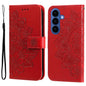 Seven-petal Flowers Embossing Leather Phone Case, For Galaxy S26 5G, For Galaxy S25 Edge 5G, For Galaxy S25 5G, For Galaxy S25+ 5G