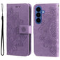 Seven-petal Flowers Embossing Leather Phone Case, For Galaxy S26 FE 5G, For Galaxy S26+ 5G, For Galaxy S26 Edge 5G, For Galaxy S26 Ultra 5G