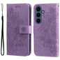 Seven-petal Flowers Embossing Leather Phone Case, For Galaxy S26 FE 5G, For Galaxy S26+ 5G, For Galaxy S26 Edge 5G, For Galaxy S26 Ultra 5G
