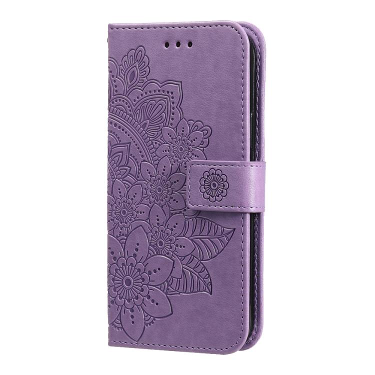 Seven-petal Flowers Embossing Leather Phone Case, For Galaxy S26 FE 5G, For Galaxy S26+ 5G, For Galaxy S26 Edge 5G, For Galaxy S26 Ultra 5G
