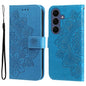 Seven-petal Flowers Embossing Leather Phone Case, For Galaxy S26 FE 5G, For Galaxy S26+ 5G, For Galaxy S26 Edge 5G, For Galaxy S26 Ultra 5G